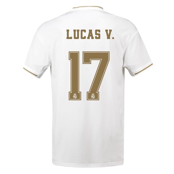 Maillot Football Real Madrid NO.17 Lucas V. Domicile 2019-20 Blanc